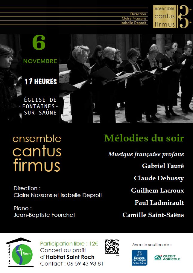concert cantus firmus pour hsr 6 novembre 2016